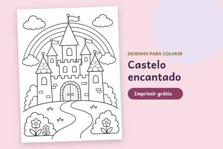 Desenho para colorir: Castelo encantado