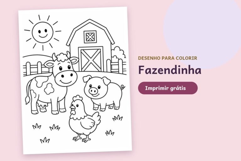 Desenho para colorir: Fazendinha