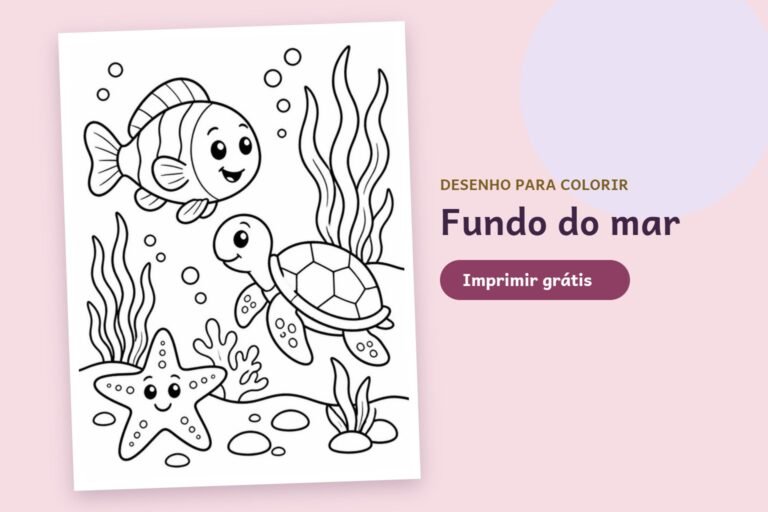 Desenho para colorir: Fundo do mar