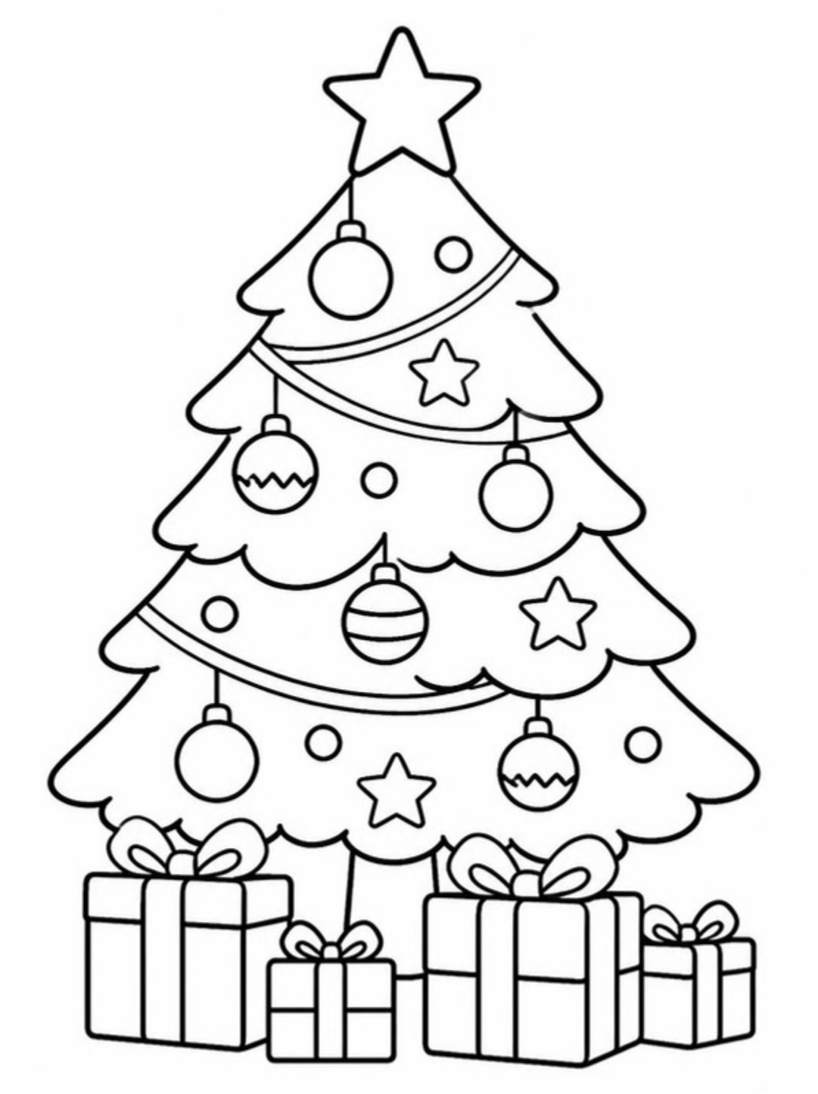 Desenho para colorir: Árvore de Natal
