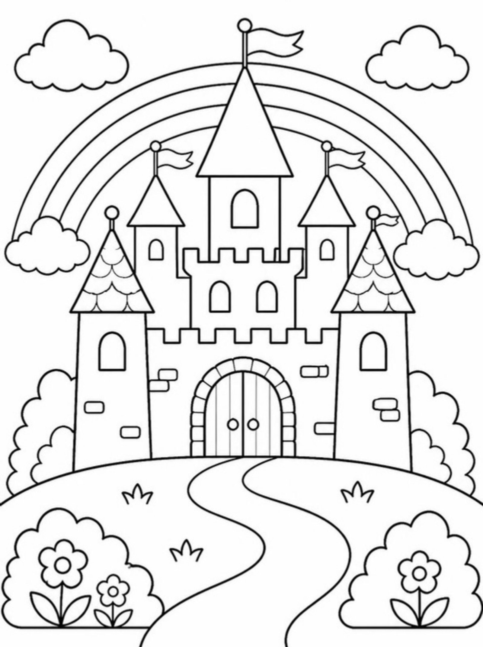 Desenho para colorir: Castelo encantado