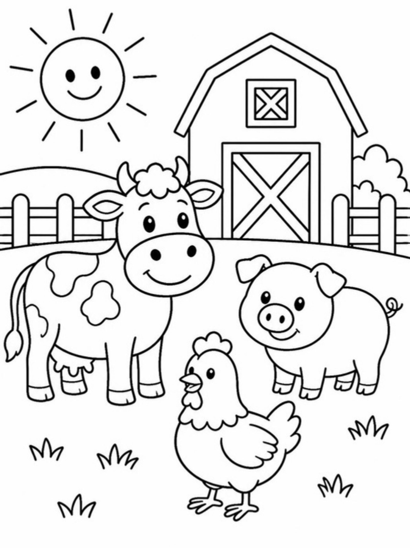 Desenho para colorir: Fazendinha